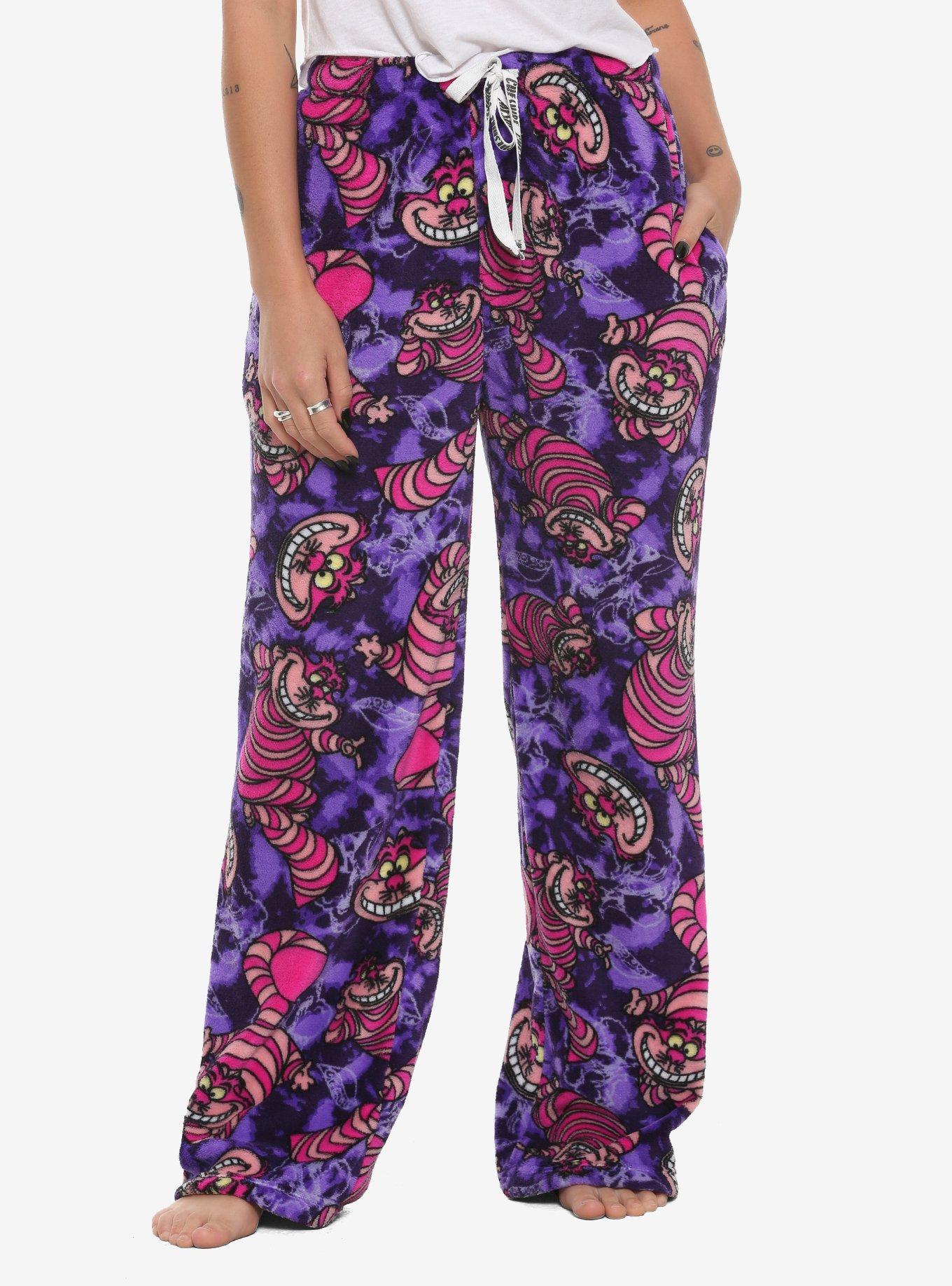 Disney Alice In Wonderland Cheshire Cat Plush Pajama Pants, MULTI, hi-res
