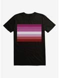 Pride Lesbian Flag T-Shirt, BLACK, hi-res