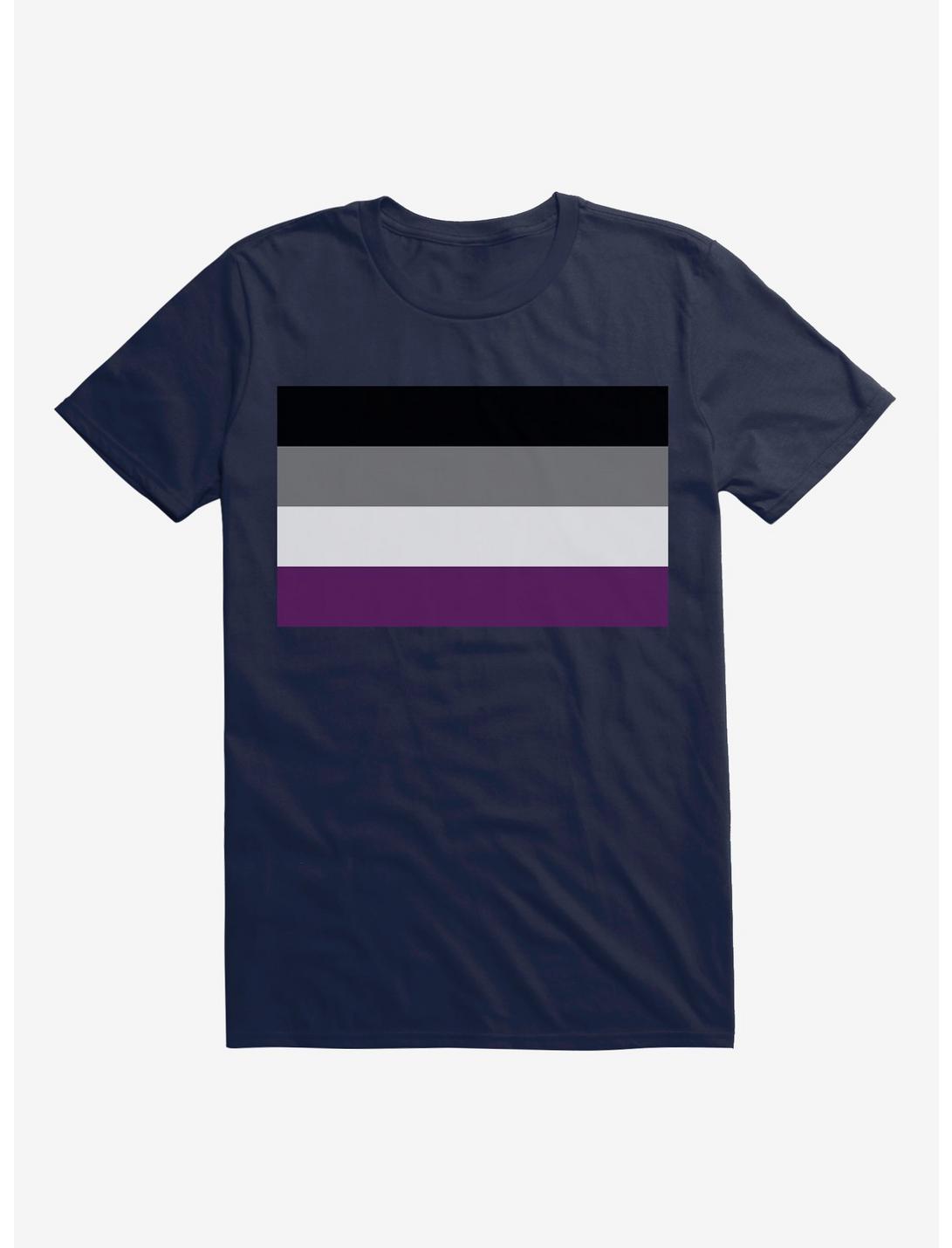 Pride Asexual Flag T-Shirt, MIDNIGHT NAVY, hi-res