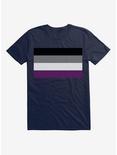 Pride Asexual Flag T-Shirt, MIDNIGHT NAVY, hi-res