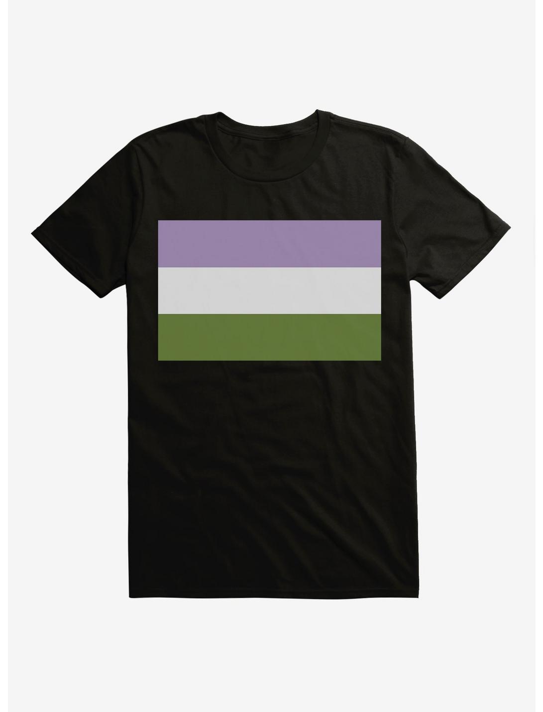 Pride Genderqueer Flag T-Shirt, BLACK, hi-res
