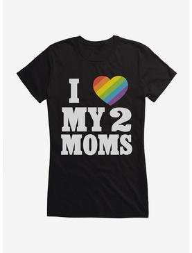 Pride I Heart My Two Moms Girls T-Shirt, , hi-res
