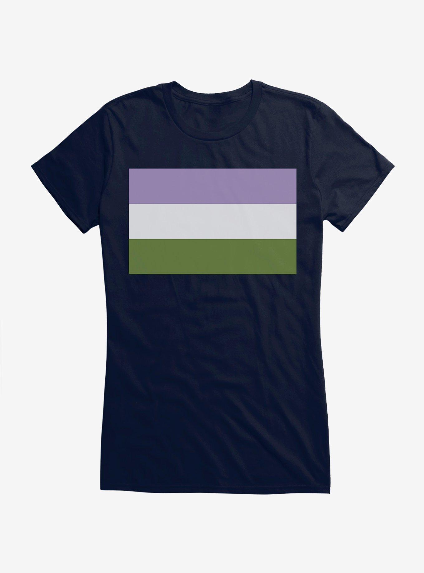 Pride Genderqueer Flag Girls TShirt Hot Topic
