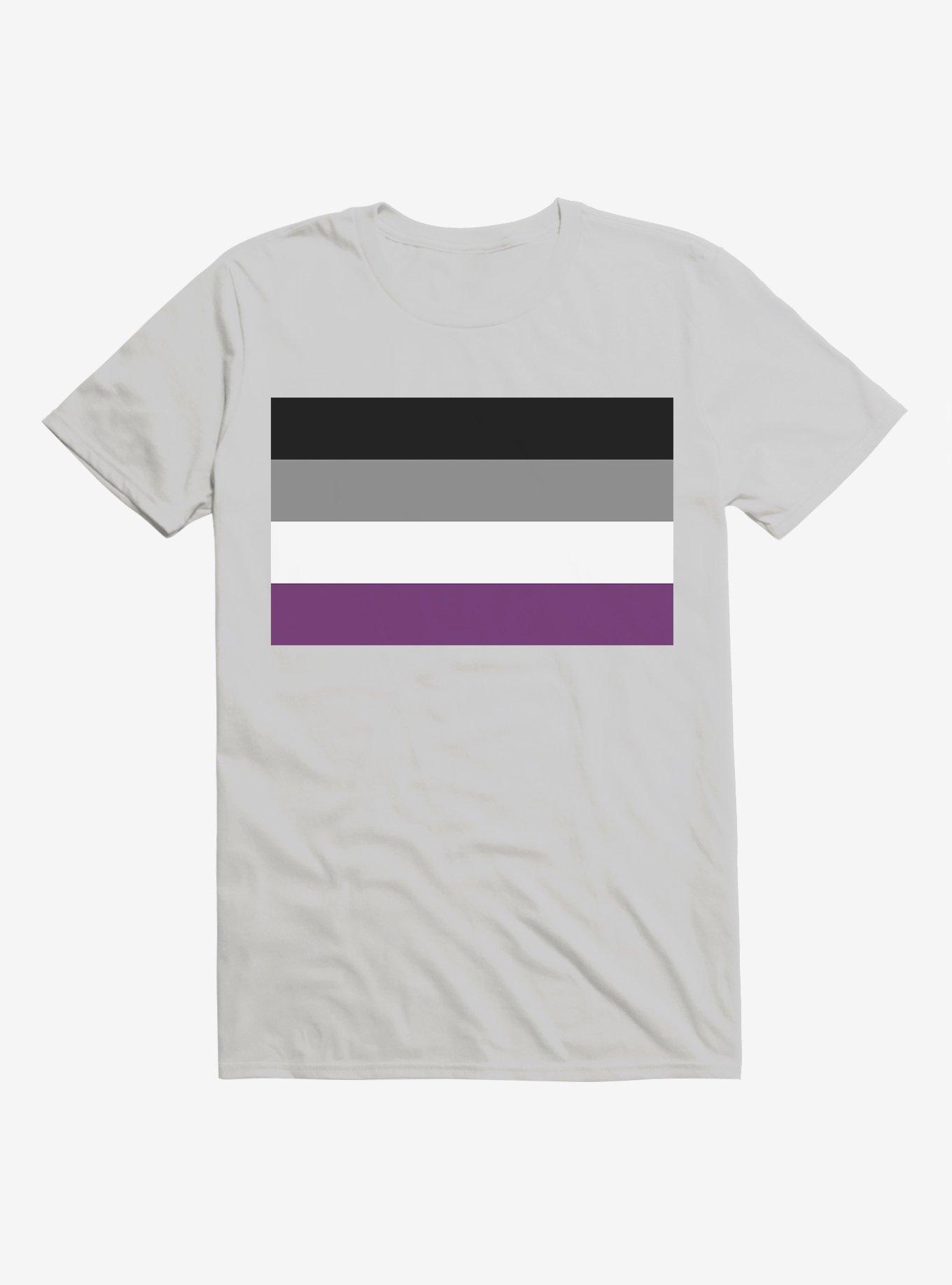 Pride Asexual Flag T-Shirt, SILVER, hi-res