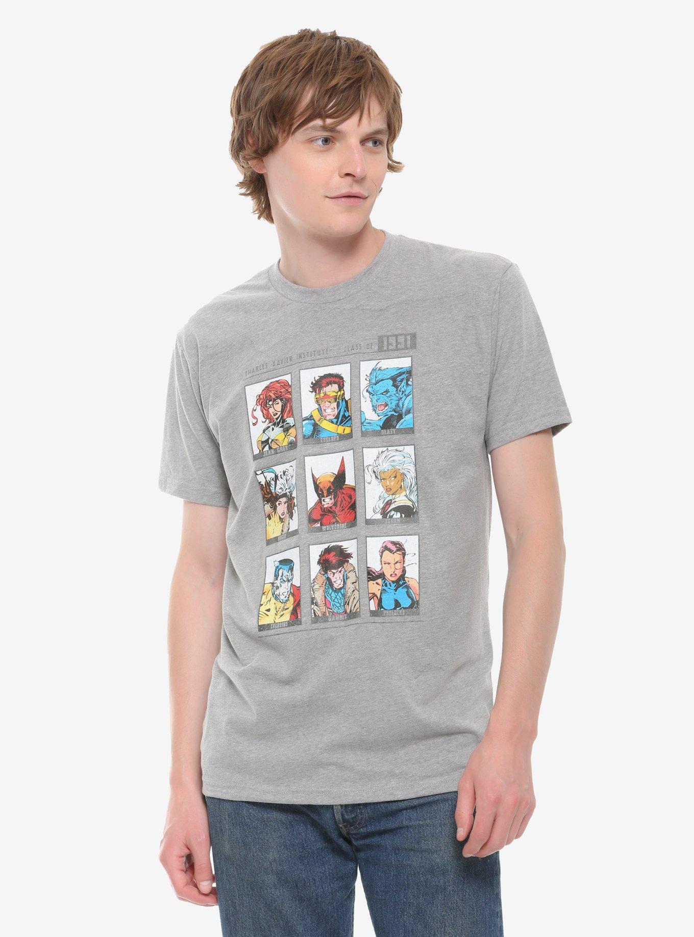 Marvel X-Men Class of 1991 Yearbook T-Shirt, GREY, hi-res