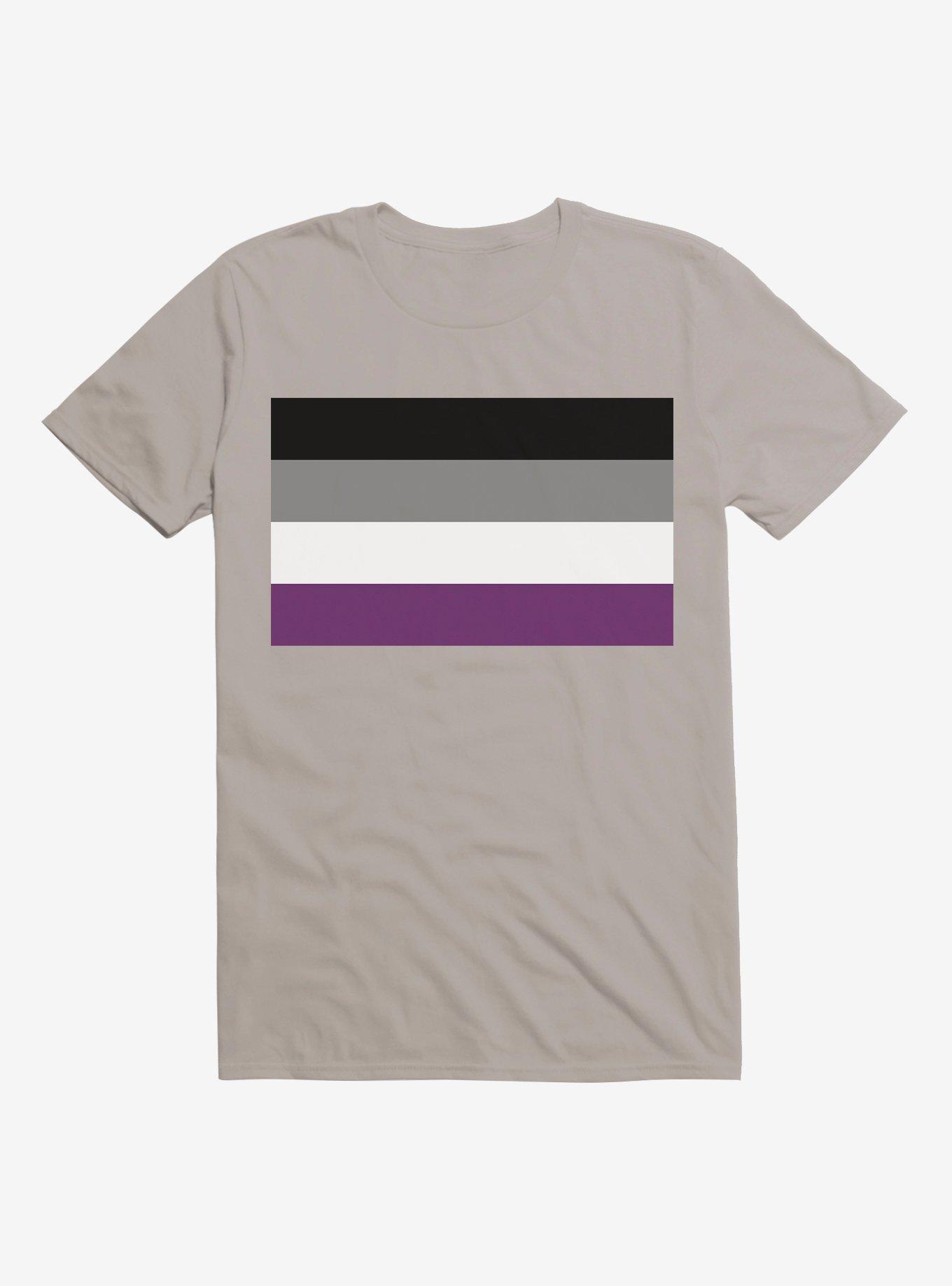 Pride Asexual Flag T-Shirt, LIGHT GREY, hi-res