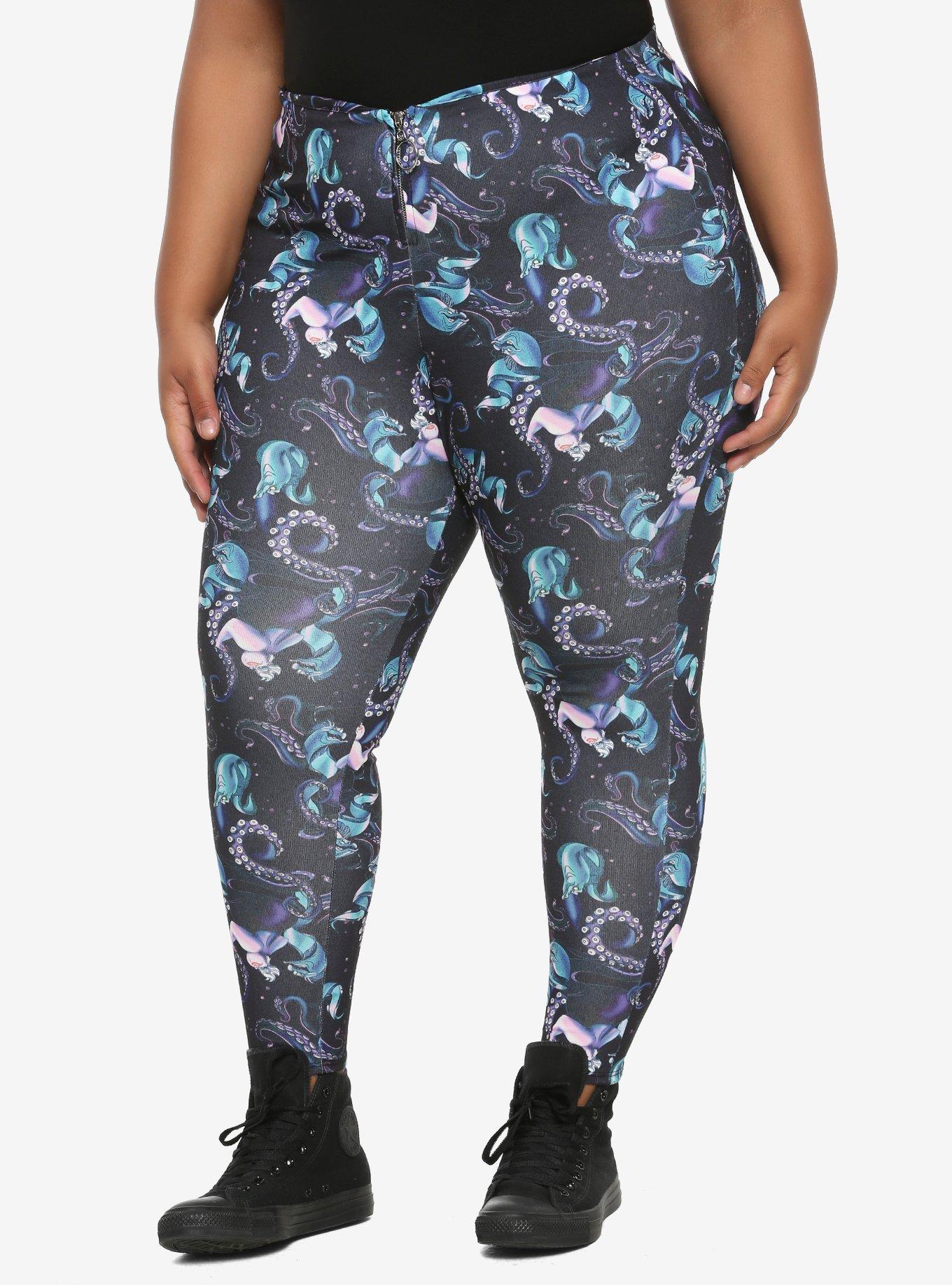 Disney The Little Mermaid Ursula Zip Front O-Ring Leggings Plus Size, MULTI, hi-res