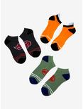 Naruto Shippuden No-Show Socks 3 Pair, , hi-res