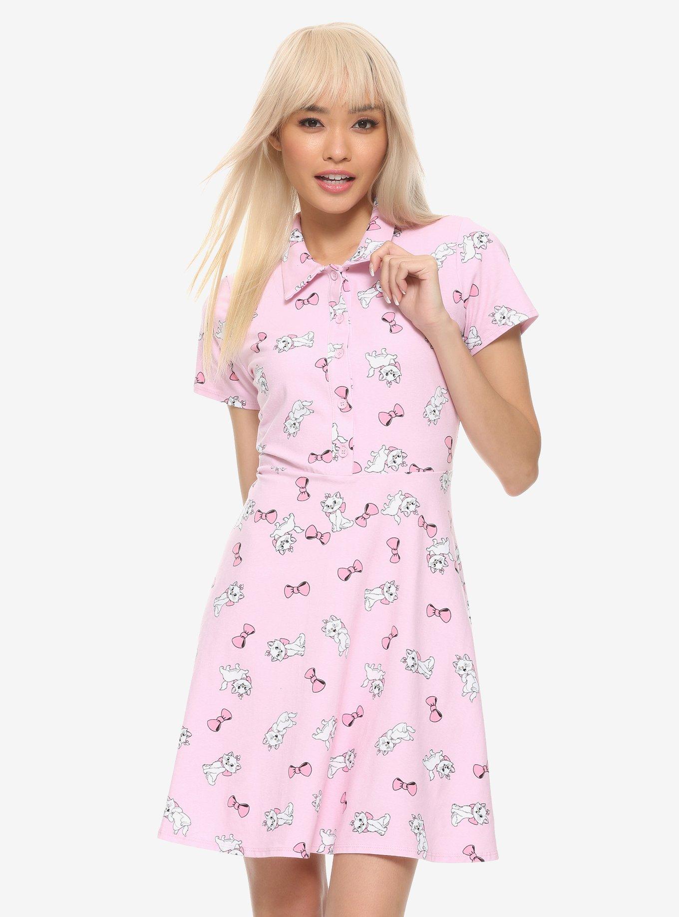 Disney The Aristocats Marie Collared Dress, MULTI, hi-res