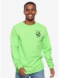 Ghostbusters Neon New York Long Sleeve T-Shirt - BoxLunch Exclusive, GREEN, hi-res