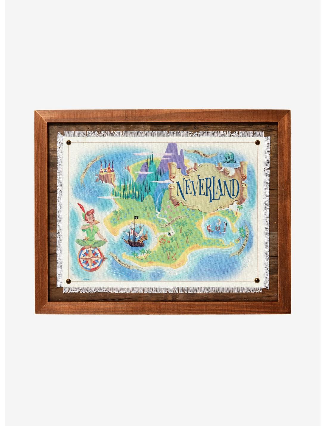 Disney Peter Pan Framed Never Land Map, , hi-res