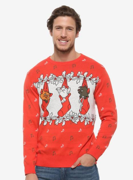 Disney The Aristocats Stockings Ugly Holiday Sweater - BoxLunch ...