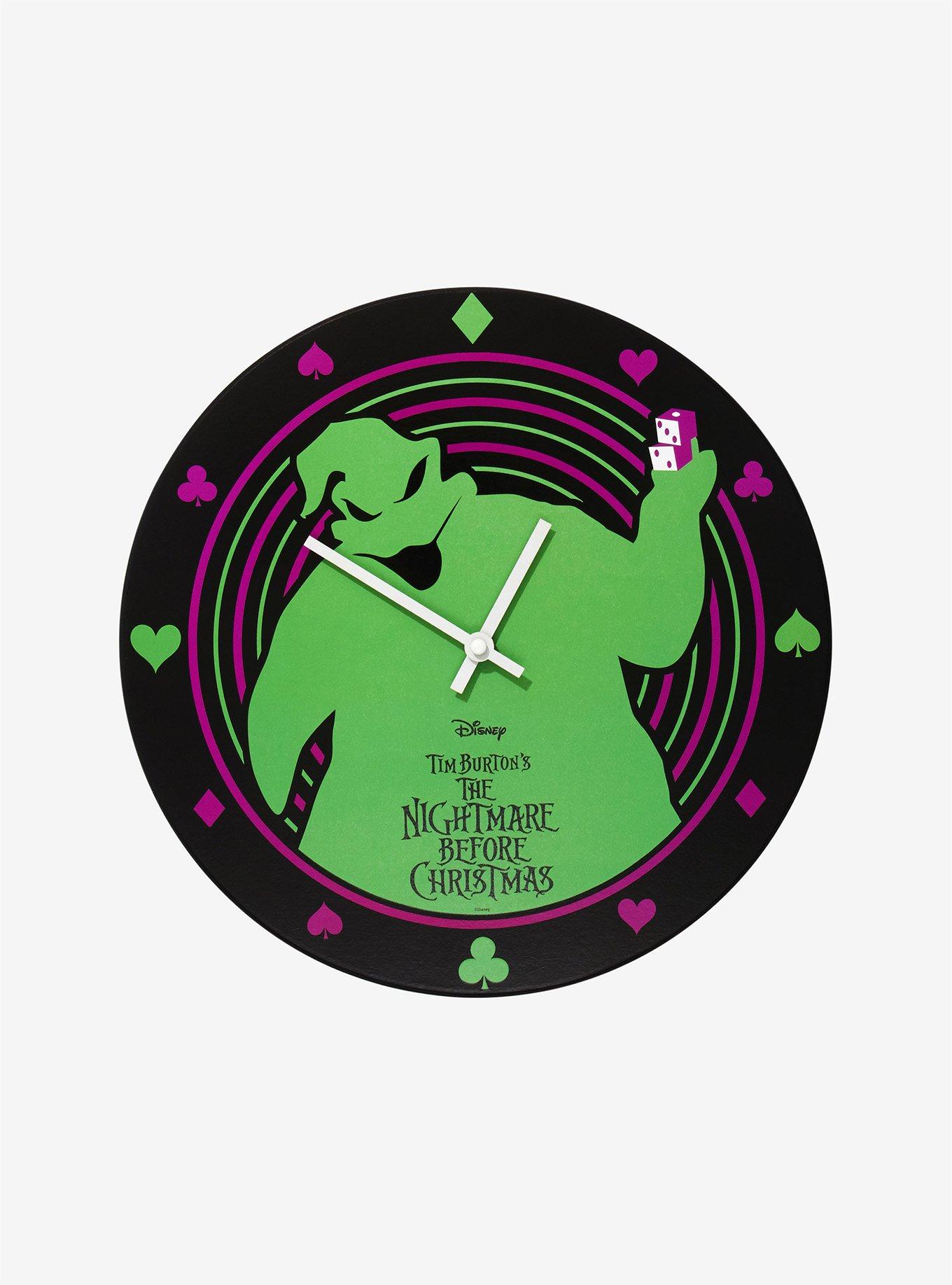 Disney The Nightmare Before Christmas Oogie Boogie Glow-in-the-Dark Wall Clock, , hi-res