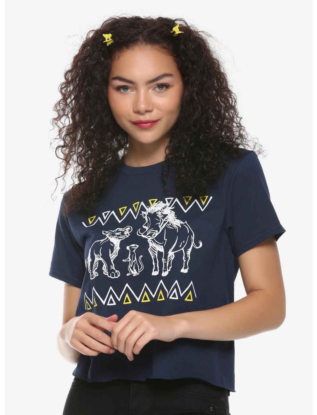 Disney The Lion King Sketch Girls Crop T-Shirt, MULTI, hi-res