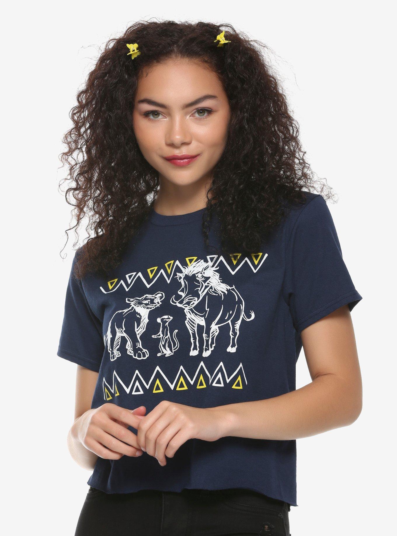 Disney The Lion King Sketch Girls Crop T-Shirt, MULTI, hi-res