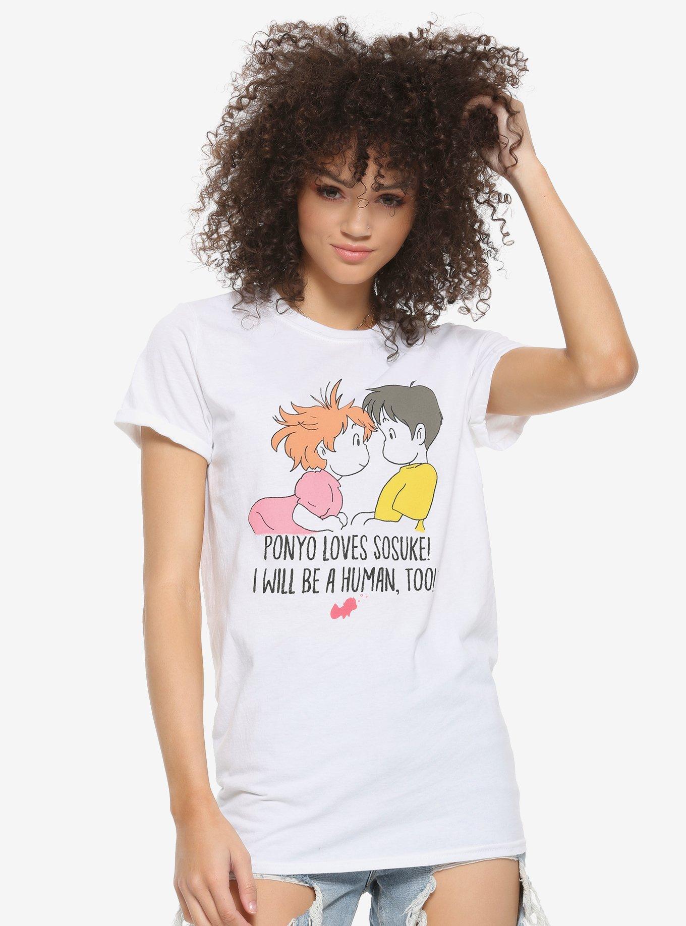 Studio Ghibli Ponyo I Will Be A Human Girls T-Shirt, MULTI, hi-res