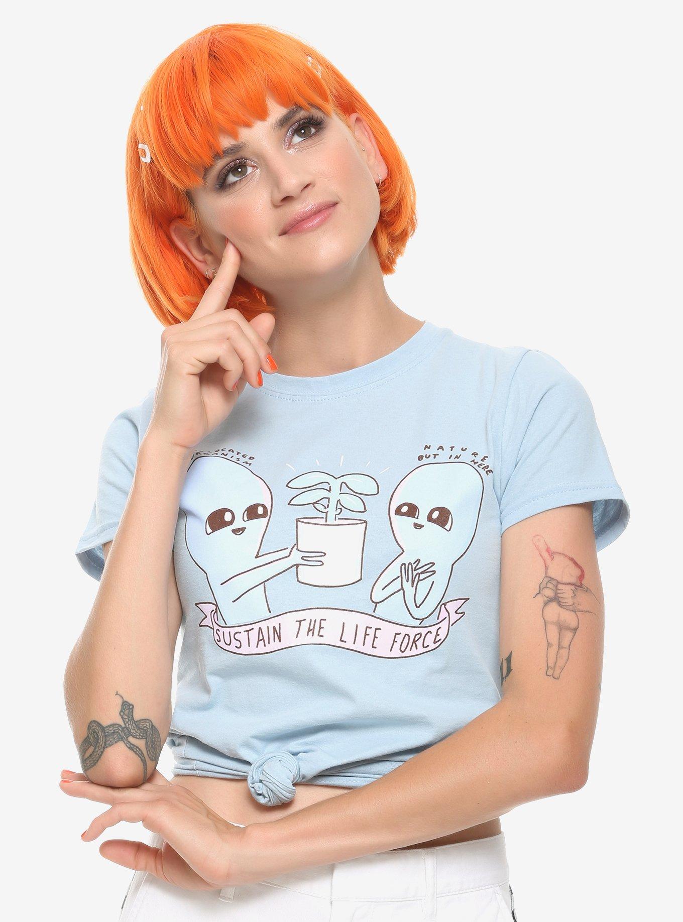 Strange Planet Sustain The Life Force Girls T-Shirt, MULTI, hi-res