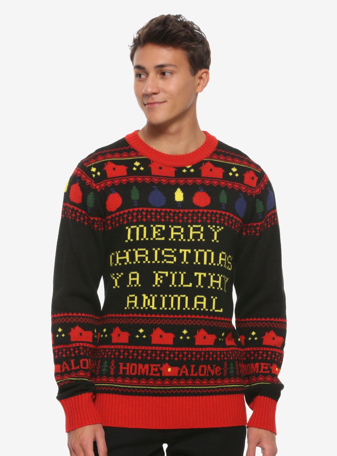 Home Alone Filthy Animal Fair Isle Sweater, MULTI, hi-res