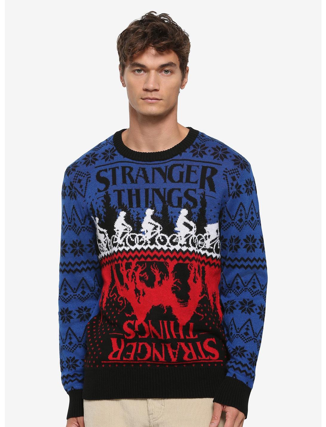 Stranger Things Ugly Holiday Sweater - BoxLunch Exclusive, MULTI, hi-res