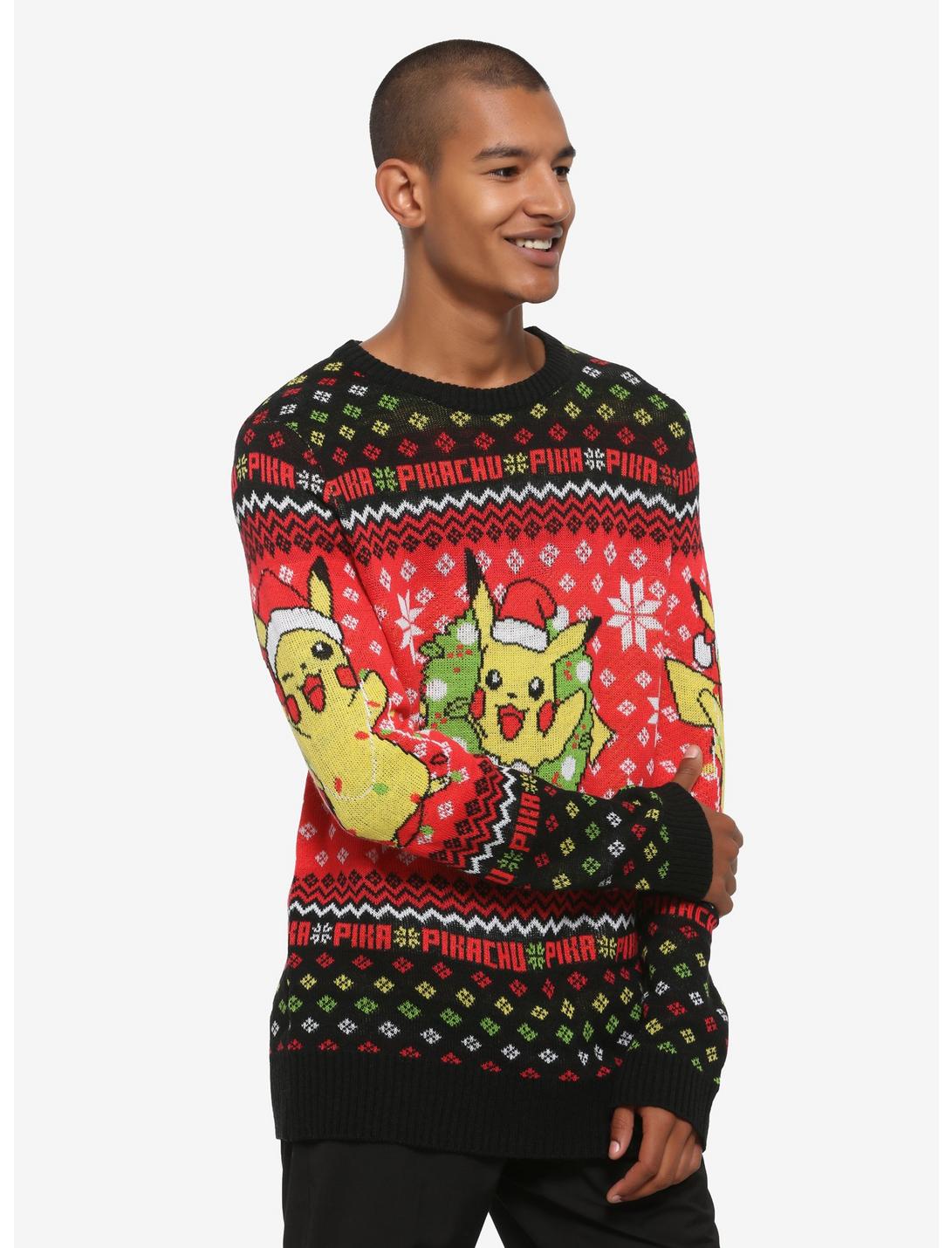 Pokemon Pikachu Ugly Holiday Sweater - BoxLunch Exclusive, MULTI, hi-res