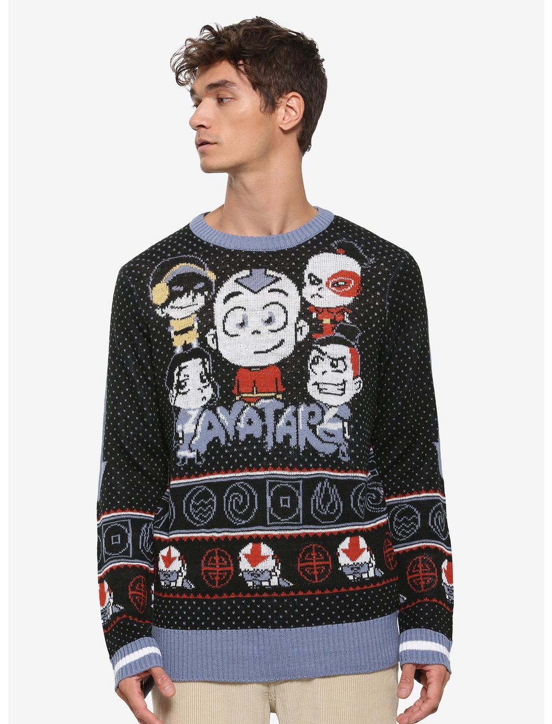 Avatar: The Last Airbender Ugly Holiday Sweater - BoxLunch Exclusive, MULTI, hi-res