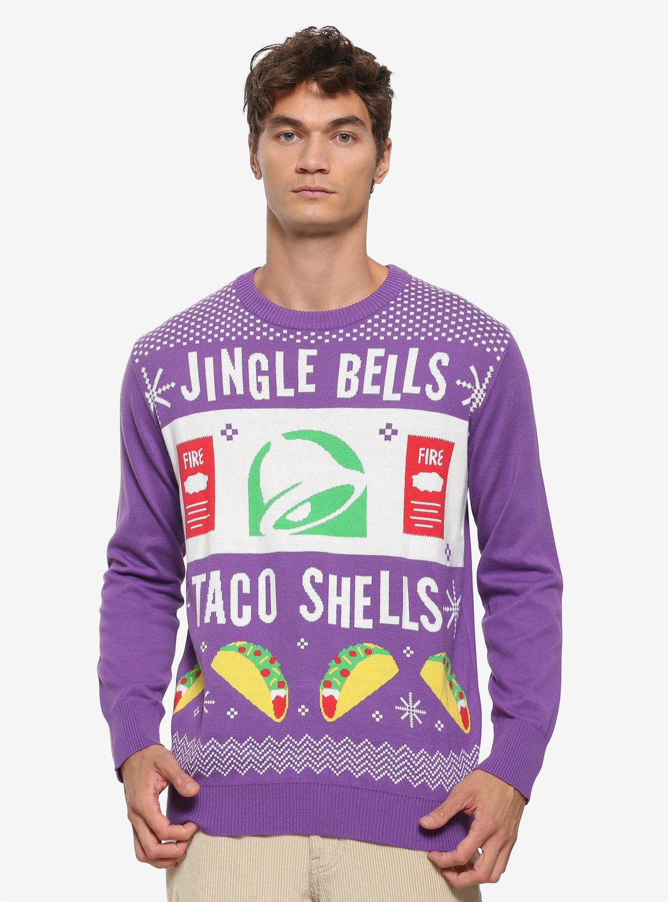 Taco Bell Jingle Bells Taco Shells Ugly Holiday Sweater - BoxLunch Exclusive, MULTI, hi-res