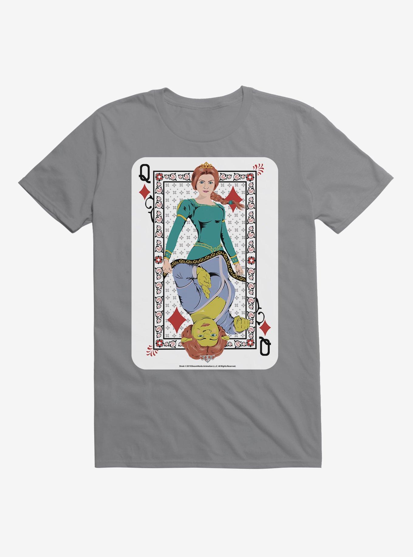 Shrek Fiona Queen Card T-Shirt, STORM GREY, hi-res