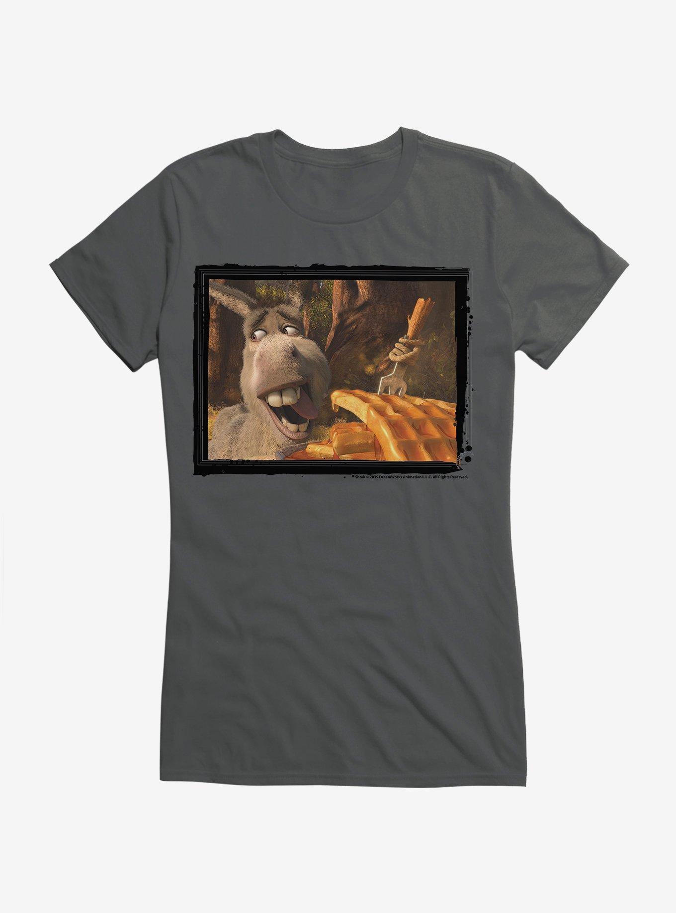 Shrek Donkey Eating Waffles Girls TShirt Hot Topic