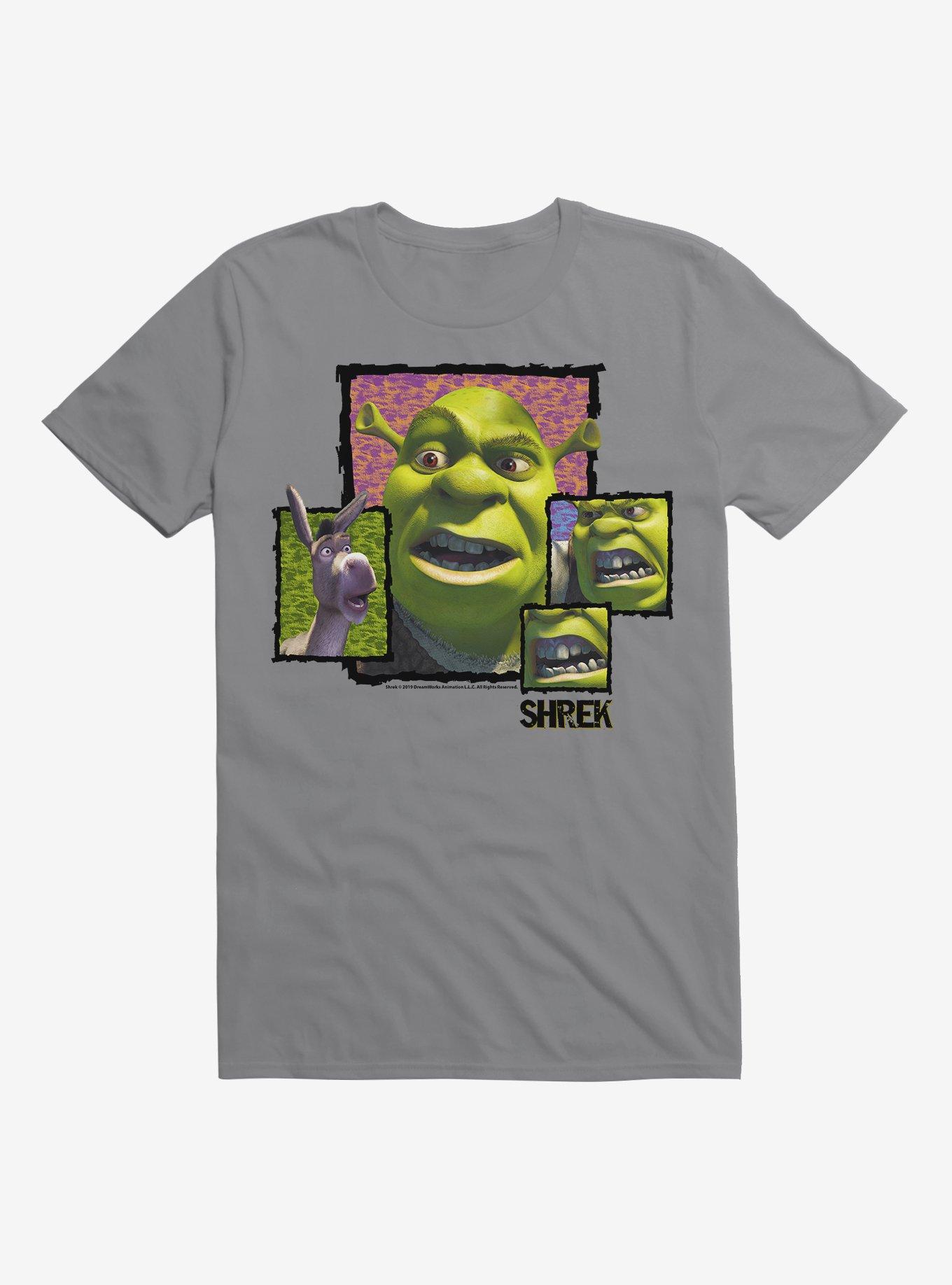 Shrek Shrek Donkey Close Up T-Shirt, STORM GREY, hi-res