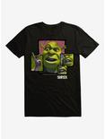 Shrek Shrek Donkey Close Up T-Shirt, BLACK, hi-res