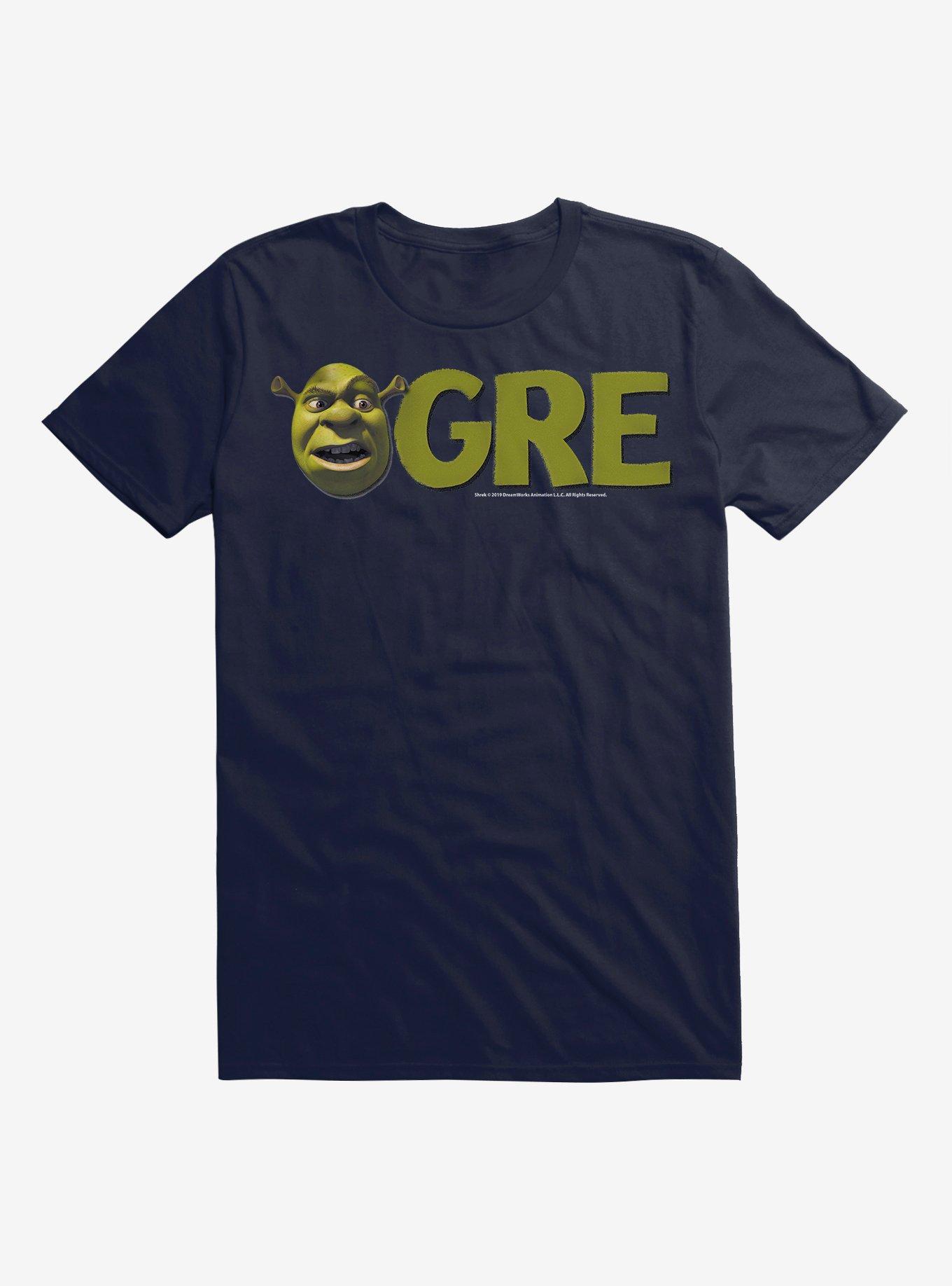 Shrek Ogre Word T-Shirt, NAVY, hi-res