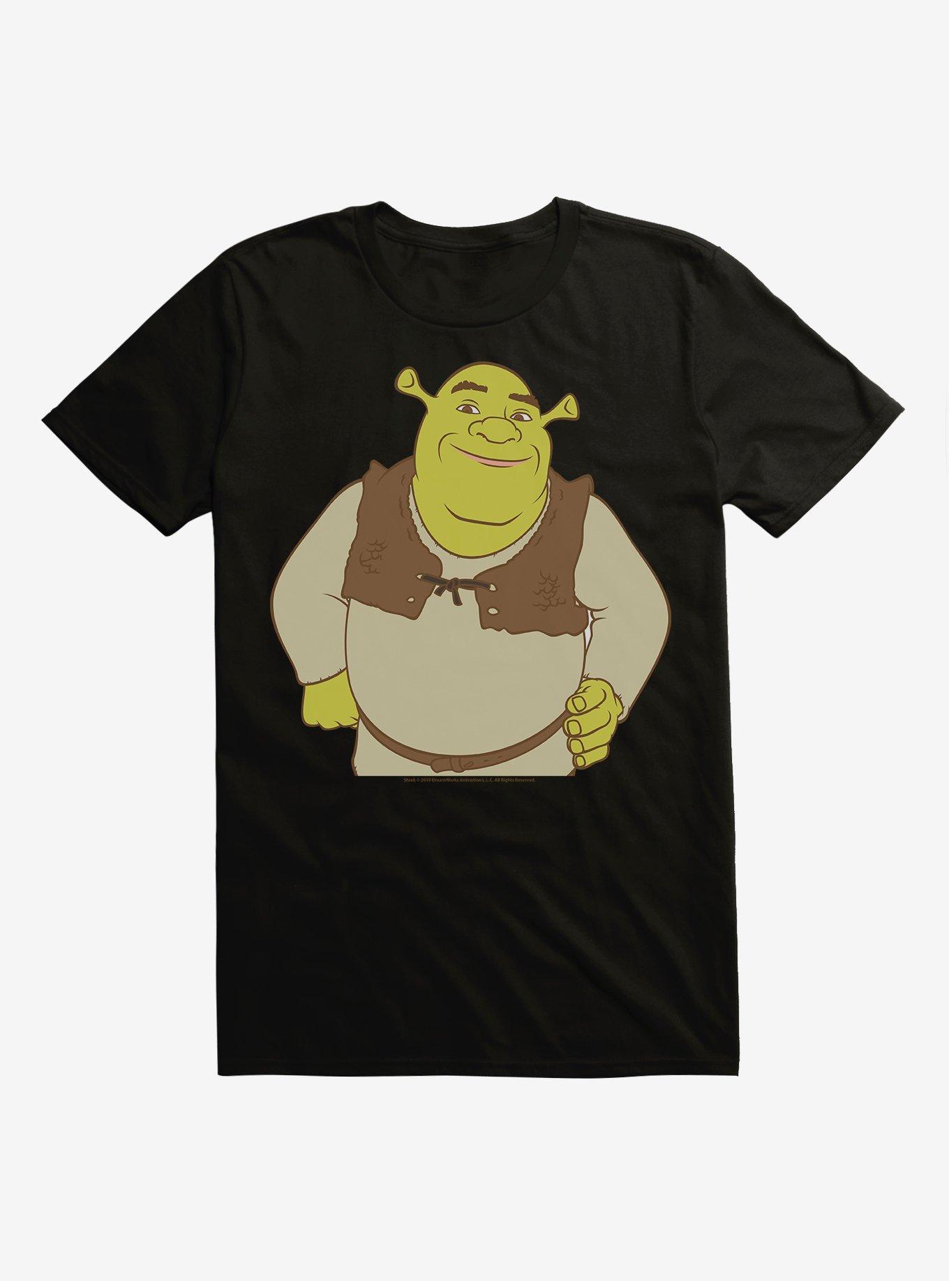 Shrek Smiling Shrek T-Shirt, BLACK, hi-res