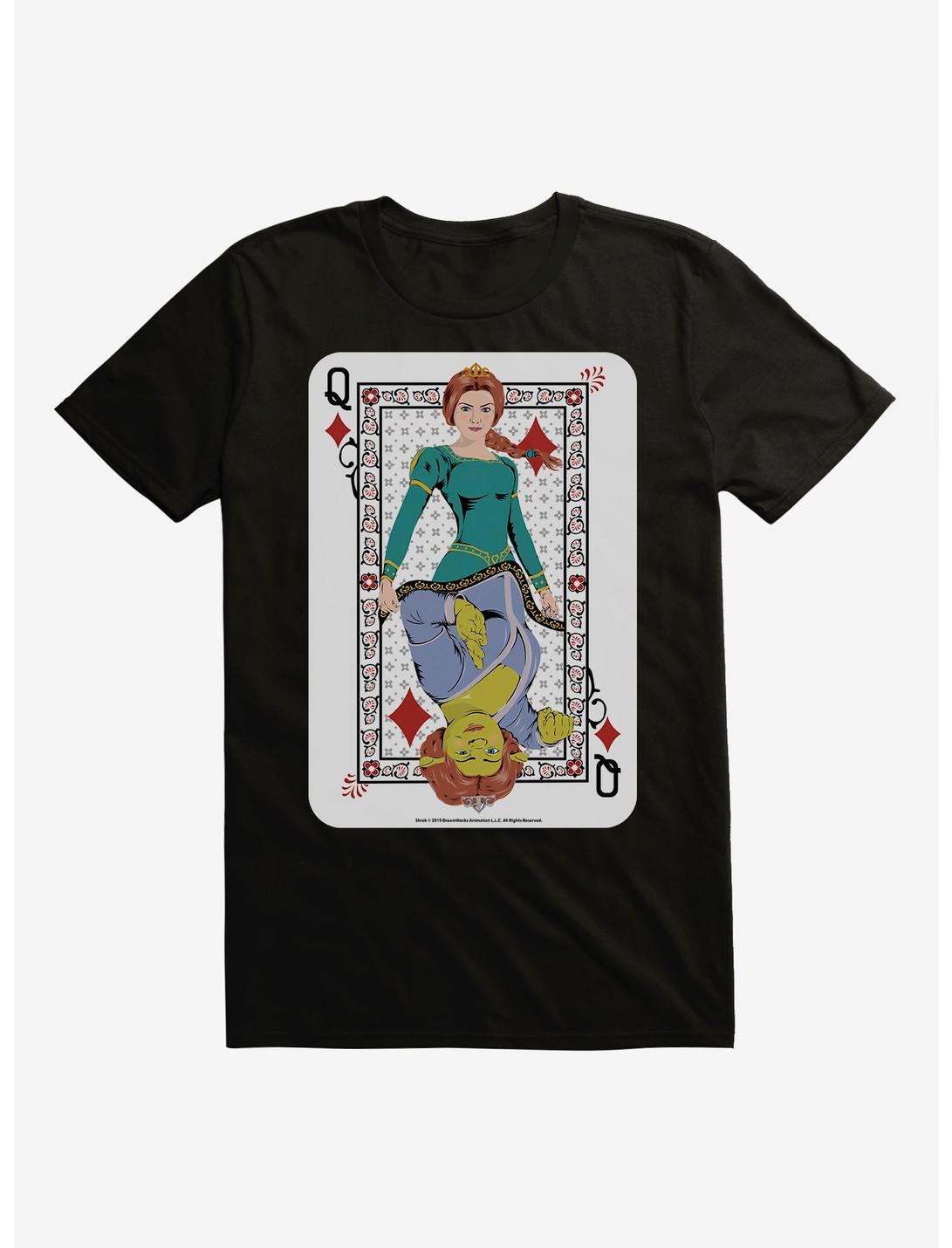 Shrek Fiona Queen Card T-Shirt, BLACK, hi-res