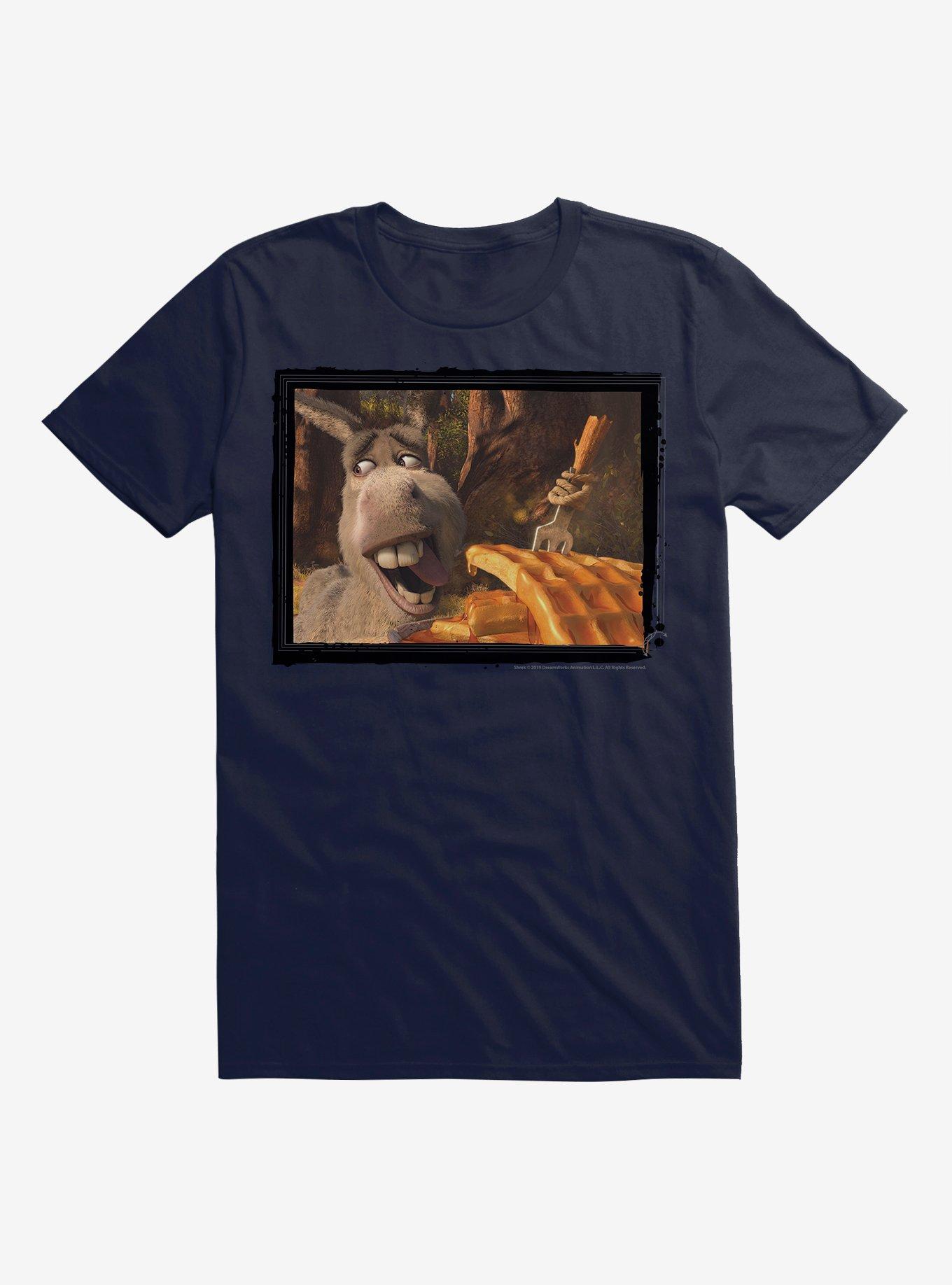 Shrek Donkey Eating Waffles TShirt Hot Topic