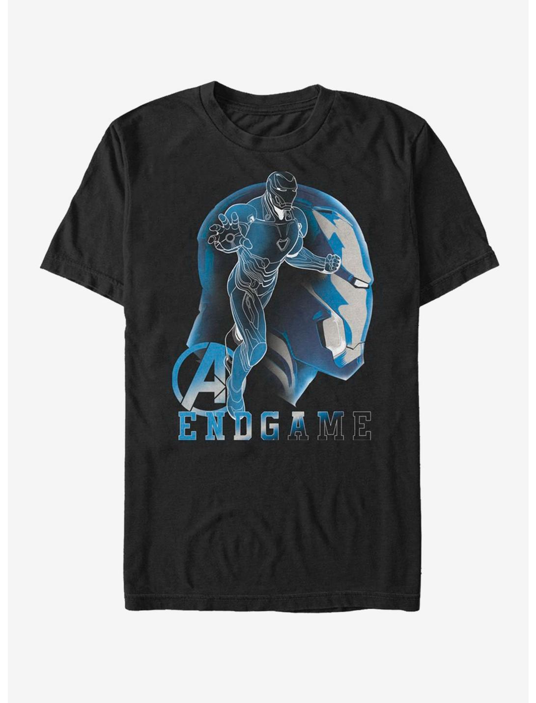 Marvel Avengers Endgame Ironman Endgame Silhouette T-Shirt, BLACK, hi-res