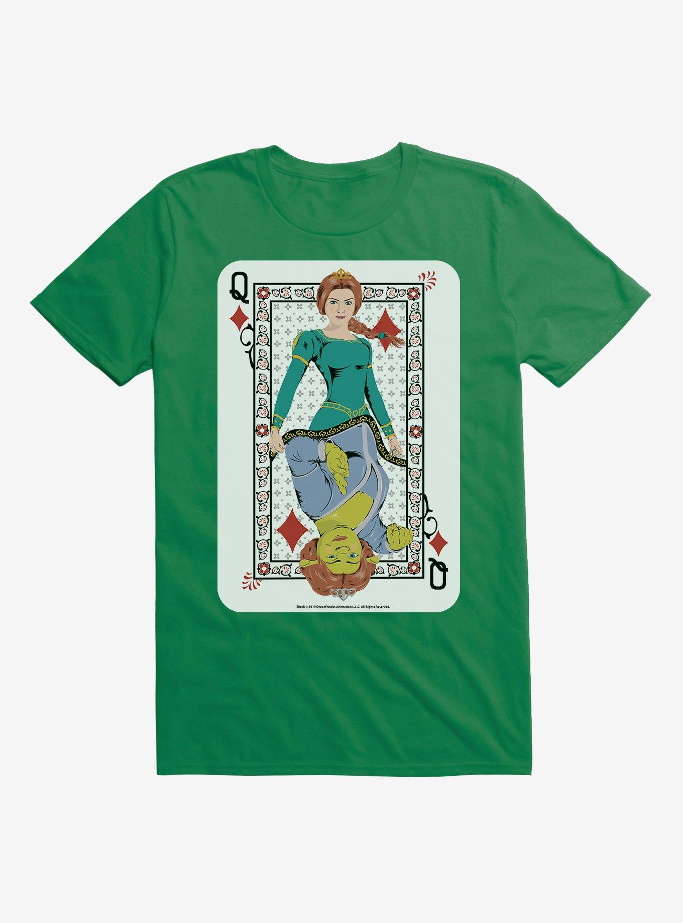 Shrek Fiona Queen Card T-Shirt, KELLY GREEN, hi-res