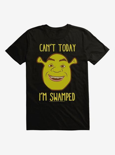 Black Shrek Can‚Äôt Today I'm Swamped T-Shirt | BoxLunch | BoxLunch