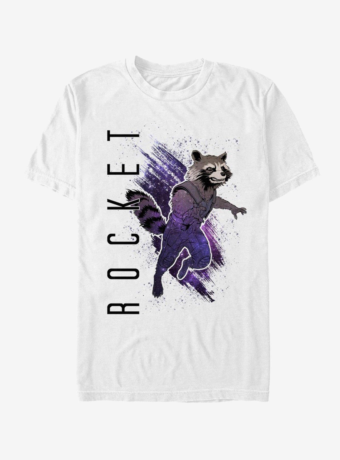 Marvel Avengers Endgame Rocket Painted T-Shirt, , hi-res