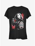 Marvel Avengers Endgame Captain Marvel Tag Girls T-Shirt, BLACK, hi-res