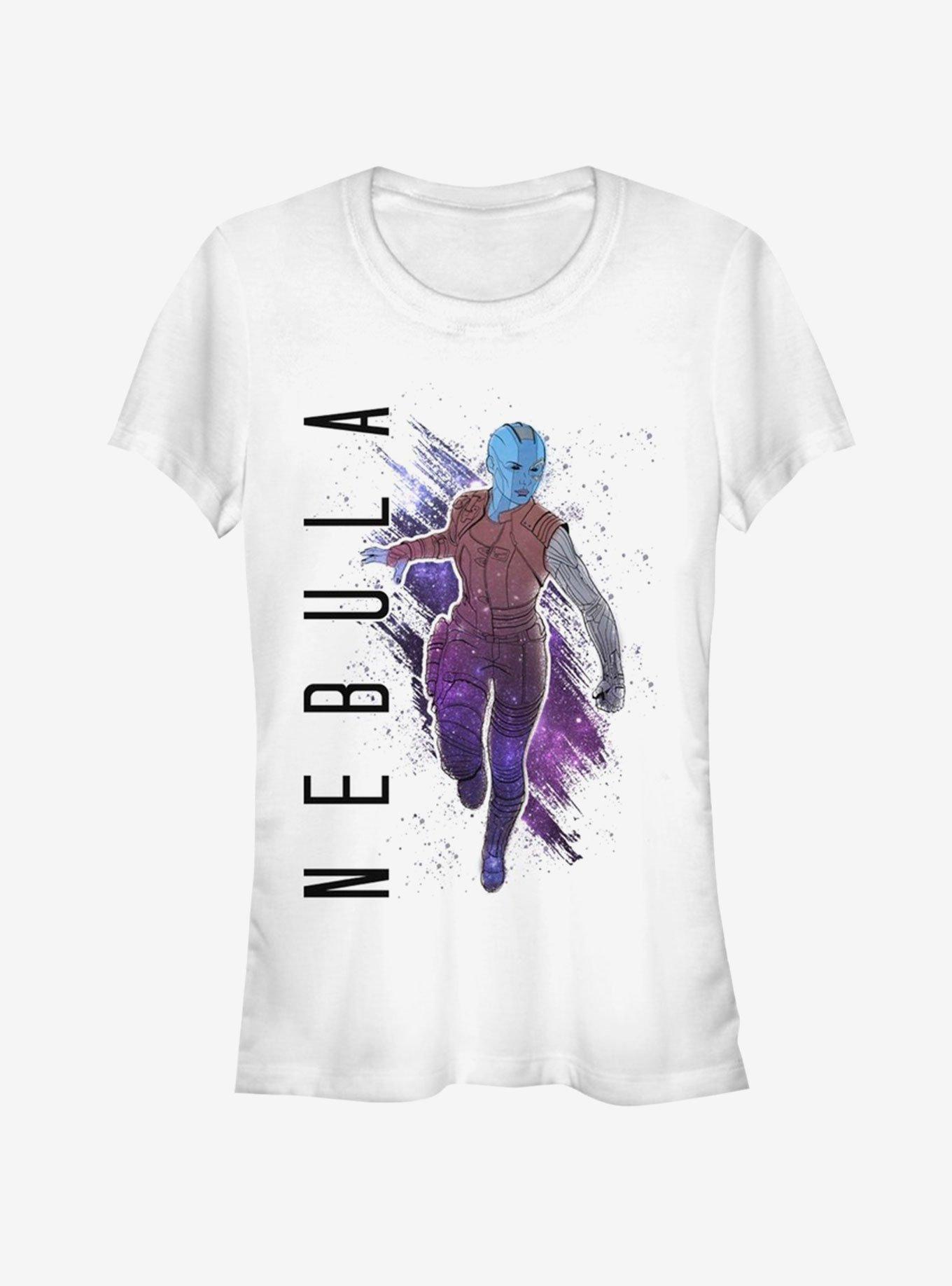 Marvel Avengers Endgame Nebula Painted Girls T-Shirt, WHITE, hi-res