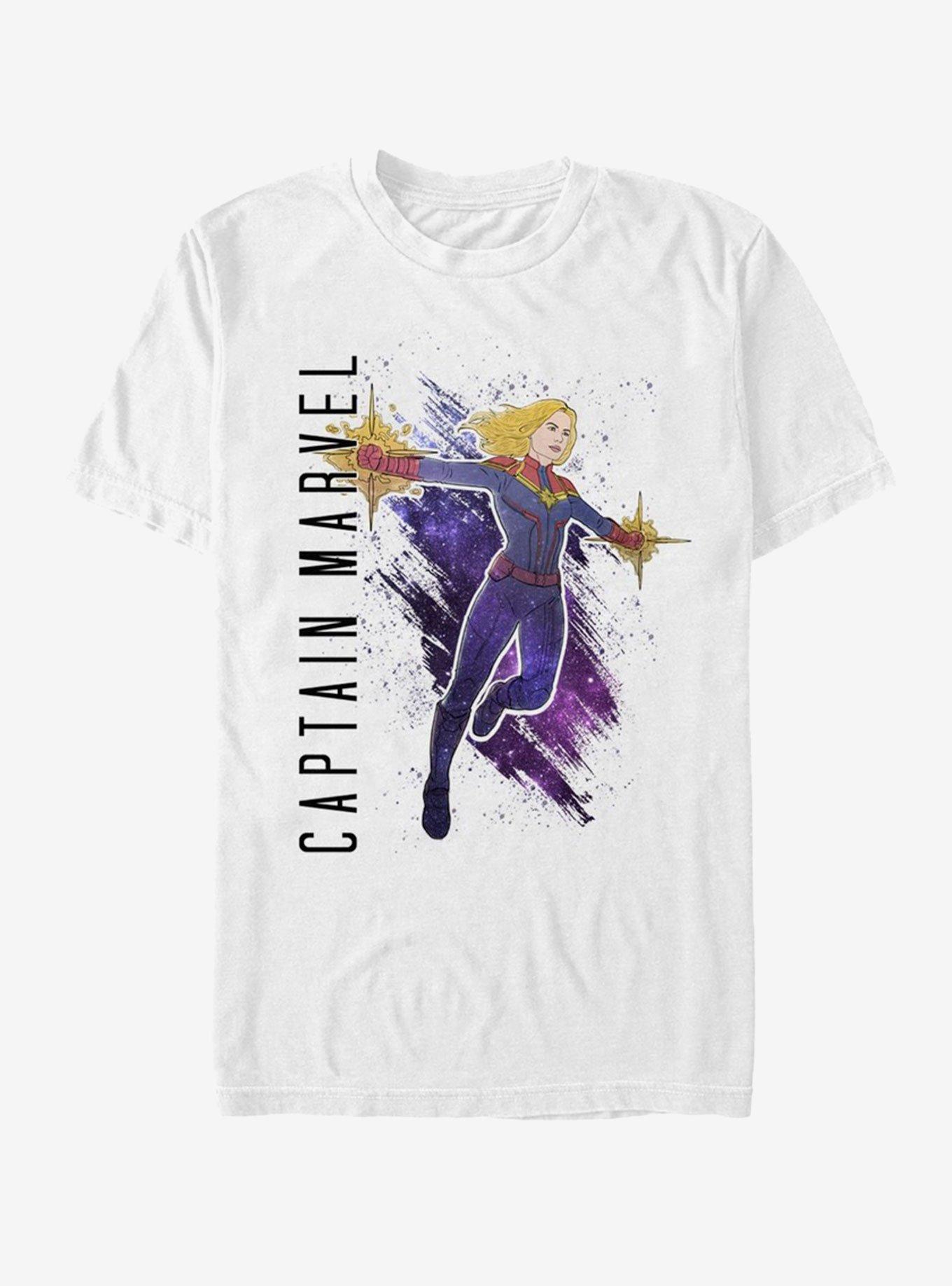 Marvel Avengers Endgame Captain Marvel Painted T-Shirt, , hi-res