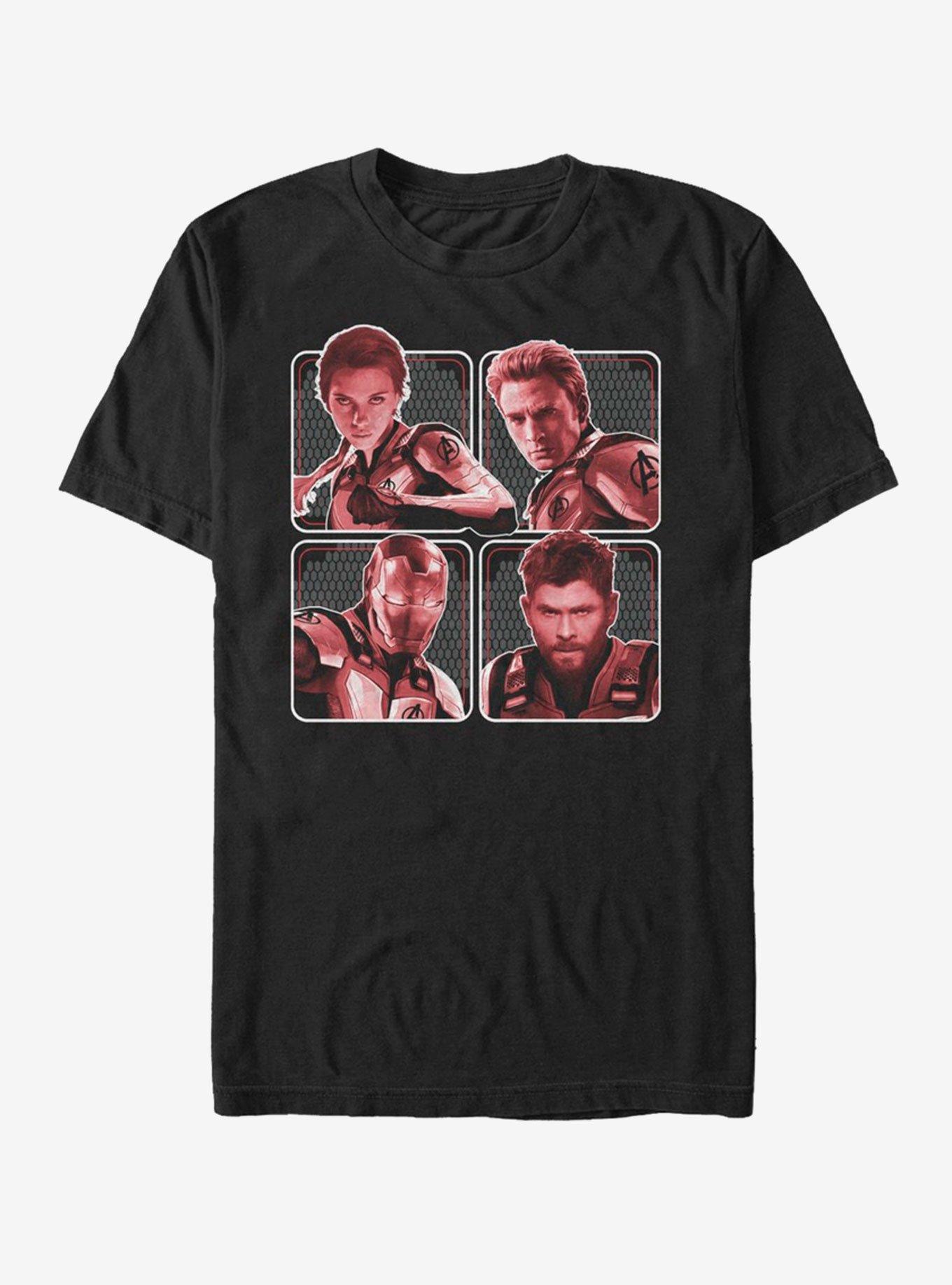 Marvel Avengers Endgame Hero Box Up T-Shirt, BLACK, hi-res