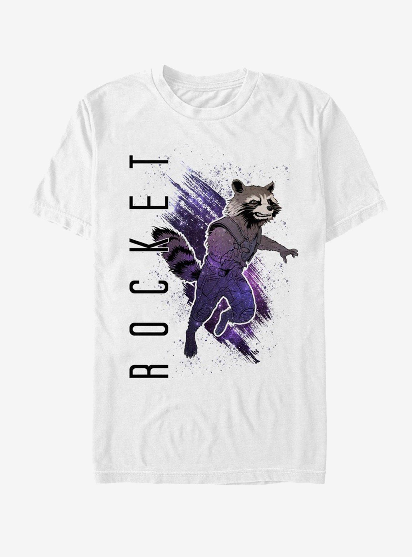 Marvel Avengers Endgame Rocket Painted T-Shirt, , hi-res