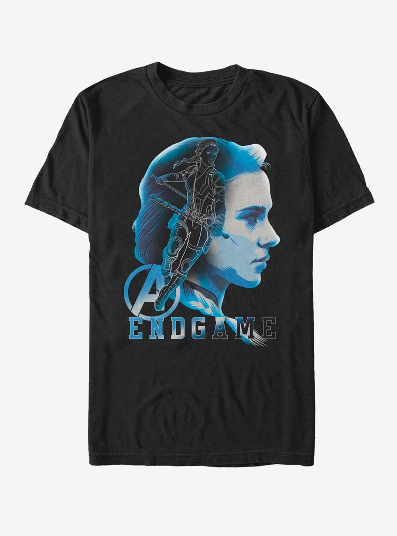 Marvel Avengers Endgame Widow Endgame Silhouette T-Shirt, BLACK, hi-res