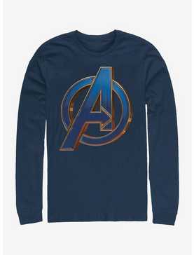 Marvel Avengers Endgame Blue Logo Long Sleeve T-Shirt, , hi-res