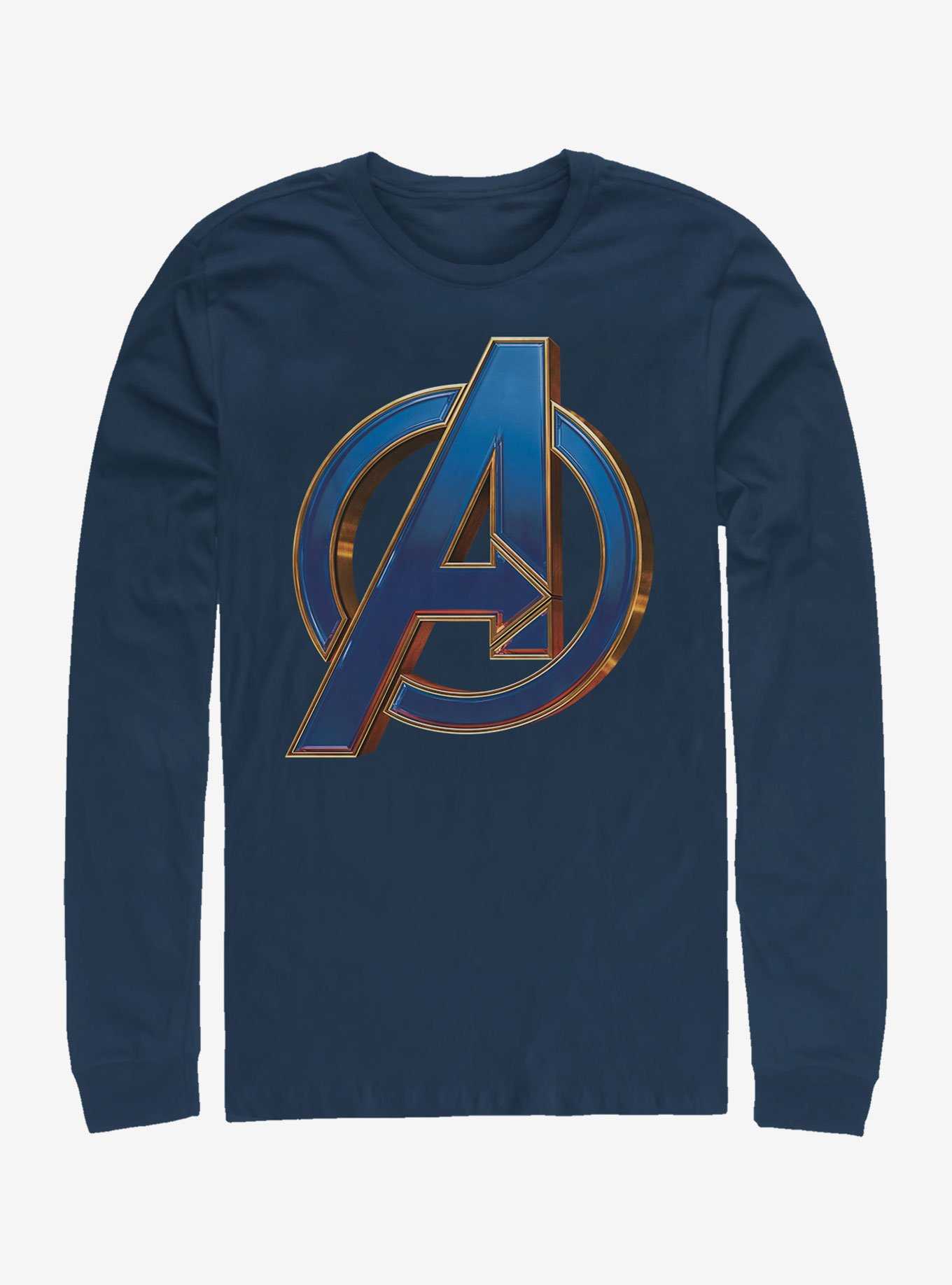 Marvel Avengers Endgame Blue Logo Long Sleeve T-Shirt, , hi-res