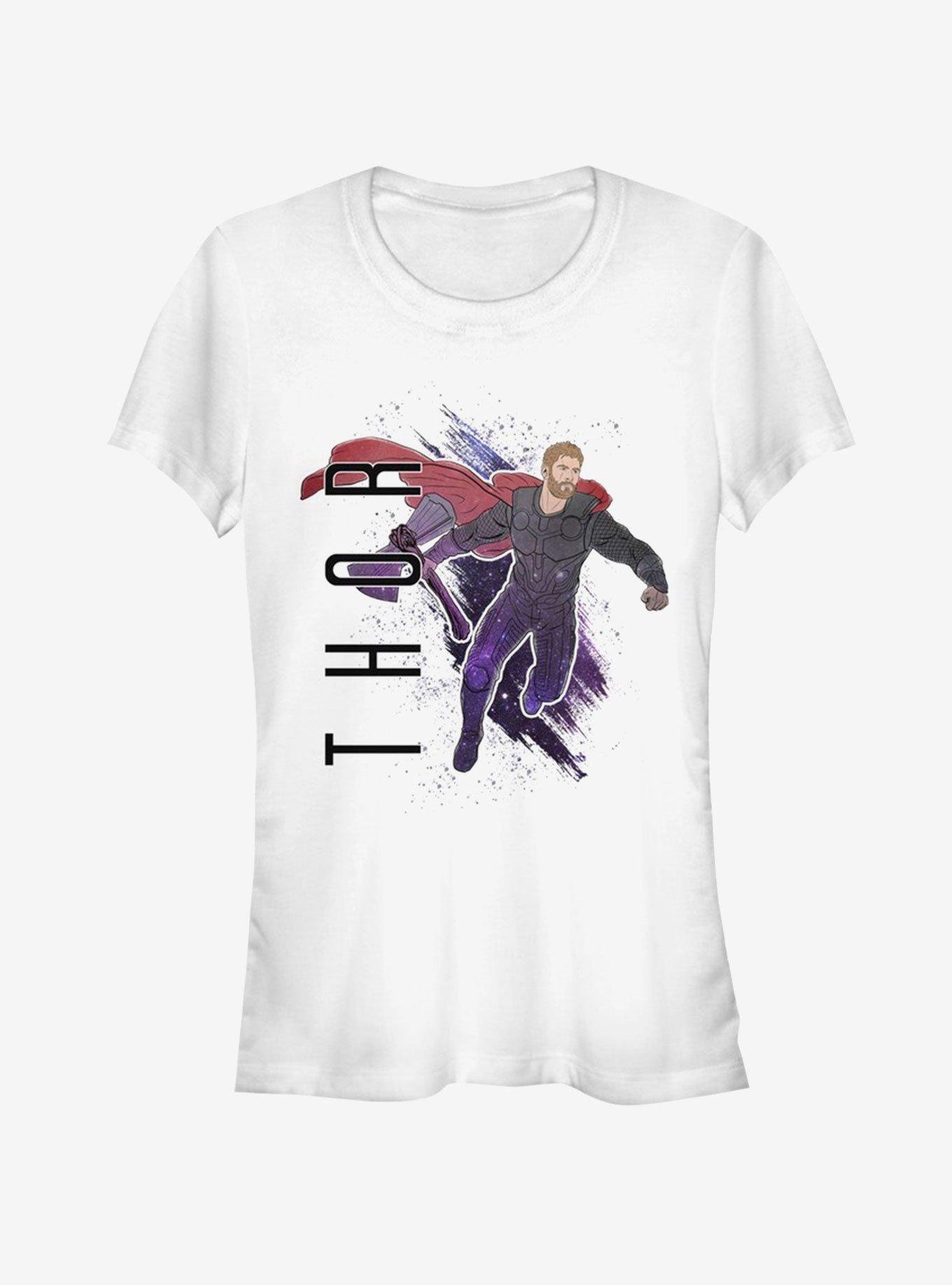 Marvel Avengers Endgame Thor Painted Girls T-Shirt, WHITE, hi-res