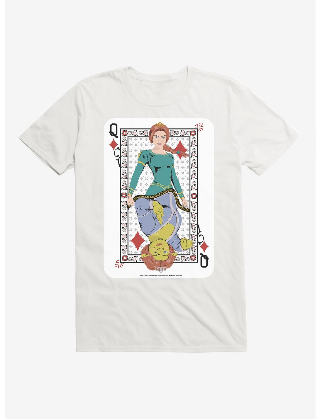 Shrek Fiona Queen Card T-Shirt, WHITE, hi-res