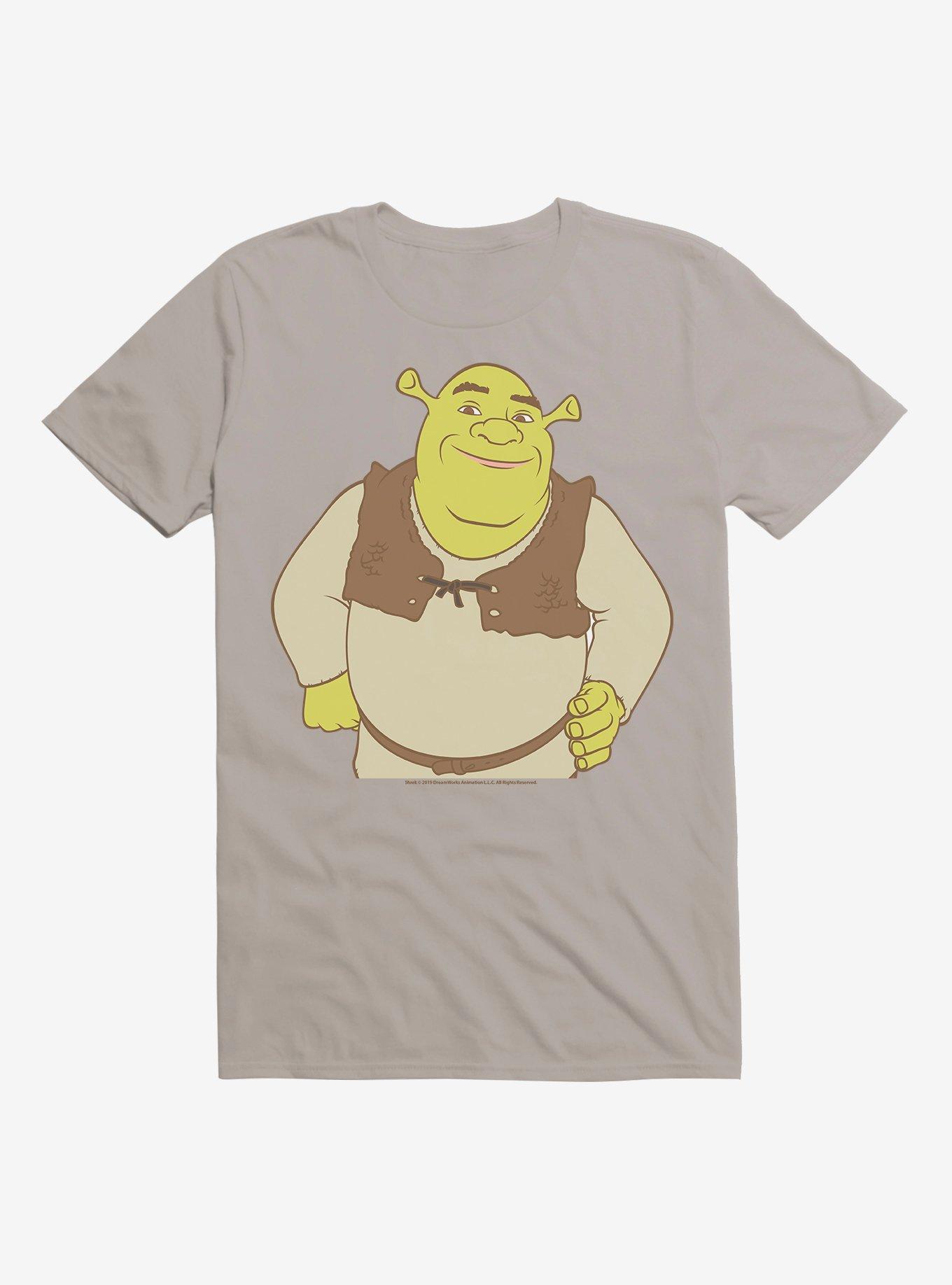 Shrek Smiling Shrek T-Shirt, LIGHT GREY, hi-res