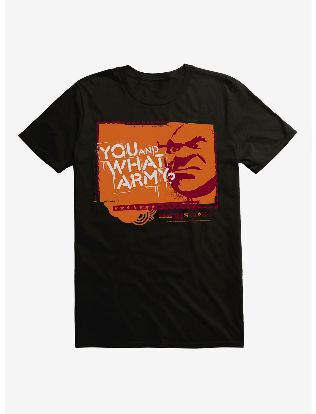 Shrek You And What Army T-Shirt, BLACK, hi-res